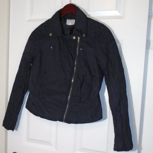 Converse One Star Black Bomber Moto Jacket Coat